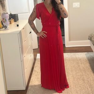Lulu's Vibrant Red Maxi Dress